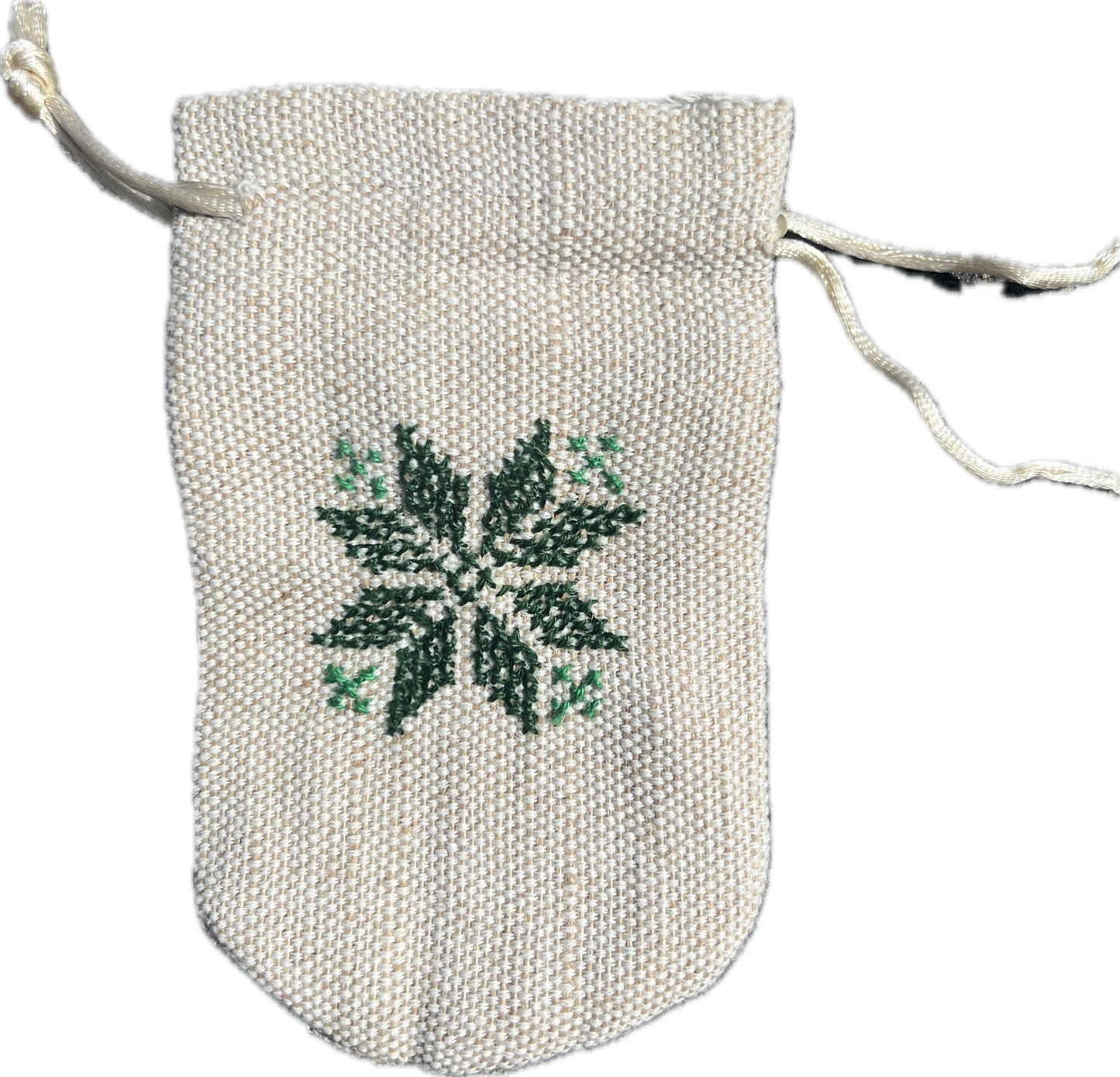 bethlehem green star jewelry pouch